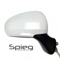Spieg To1321286 Passenger Side Mirror Replacement For Toyota Prius V 2012-2014 Power Heated Paintable Paint To Match White 5pin