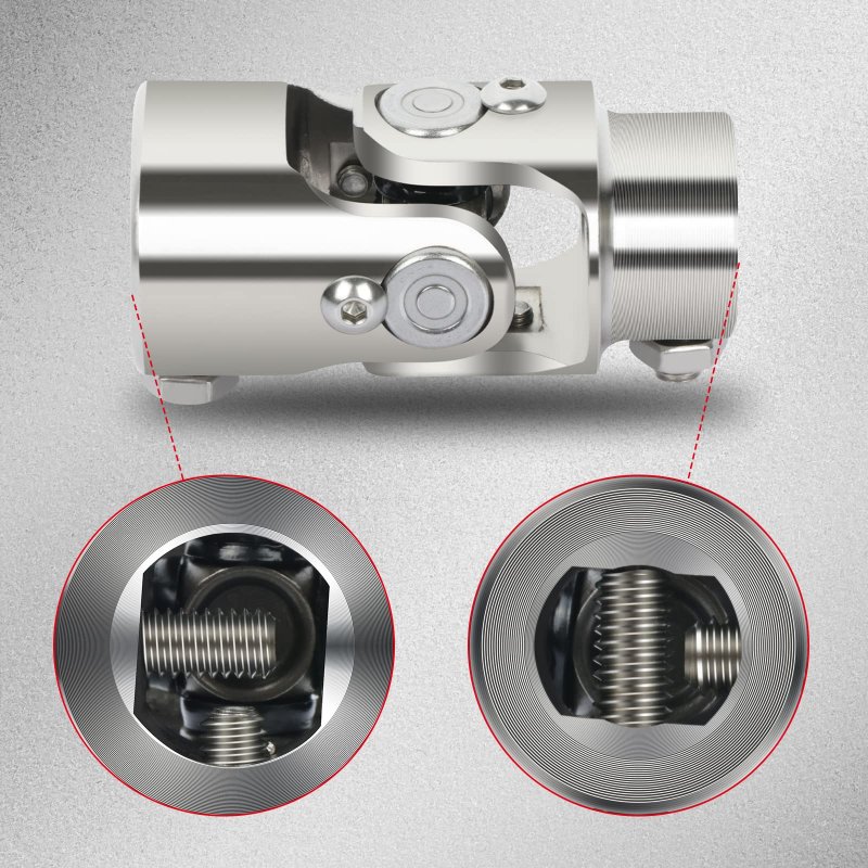 Chrome Steering U Joint Coupling 3 4 In Dd By 1 Shaft Coupler Alloy Steel Automotive Universal 83mm