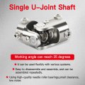 Chrome Steering U Joint Coupling 3 4 In Dd By 1 Shaft Coupler Alloy Steel Automotive Universal 83mm
