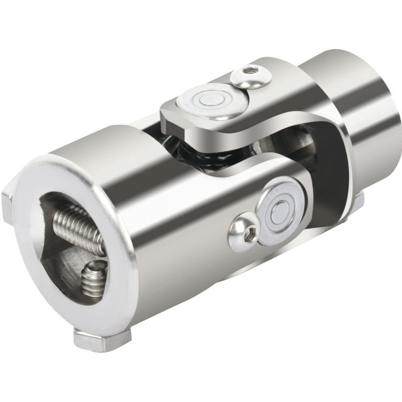 Chrome Steering U Joint Coupling 3 4 In Dd By 1 Shaft Coupler Alloy Steel Automotive Universal 83mm