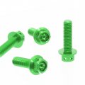 Autobahn88 Motorcycle Brake Master Cylinder Bolt Dress-up Kit Compatible With Kawasaki Zx-10r Ninja 2011-2018 Green Set Of 4