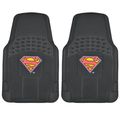 Superman Rubber Floor Mats Car 2 Pc Front Heavy Duty All Weather Warner Bros 