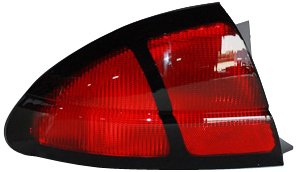 Left Tail Lamp For Chevrolet Lumina 1995 To 2001 Driver Side Rear Assembly With Red Glass Lens And Halogen Light Source Part