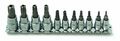9680 11 Piece Star Plus 5 Point Tamper Proof Socket Set Chrome Vanadium Steel For Automotive And Industrial Use 1 4 In Drive 