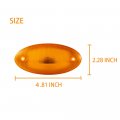 Everesthd 5pcs Cab Marker Lights Led Roof Front Lamp Top Amber Lens Assembly 12v Fit For International Prostar Durastar