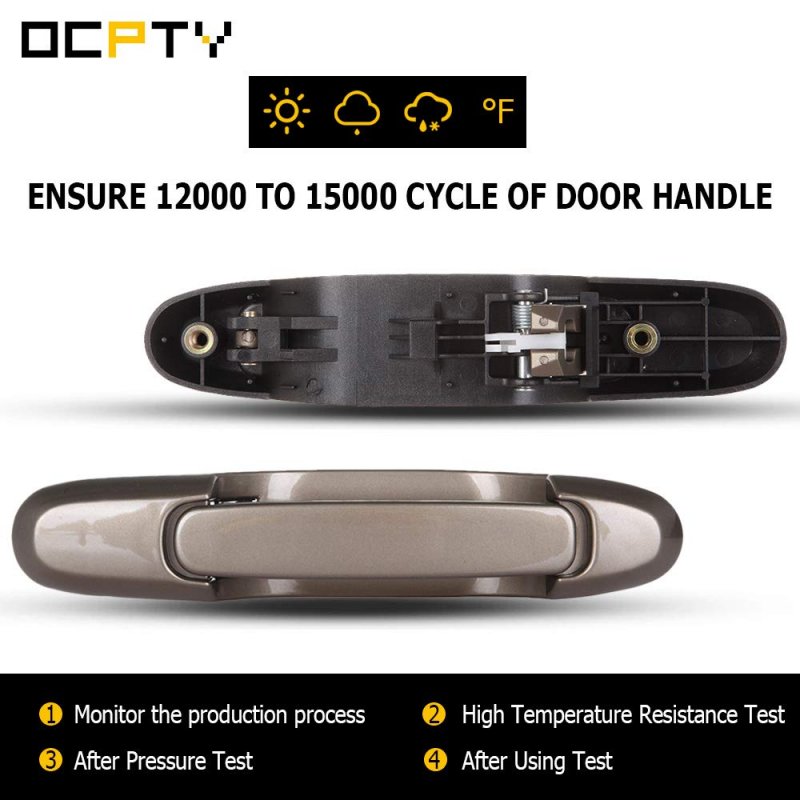 Door Handle Exterior Rear Driver Passenger Side Replacement Fit 1998-2003 For Sienna Outside Beige
