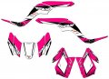 2007-2020 Kfx 50 13 Fly Pink Senge Graphics Kit For Kawasaki 