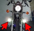 White Led Driving Lamps Fog Lights Drivinglights Foglights Foglamps Kit For Suzuki Intruder Vs800 