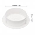 Uxcell Round Vent Cover Abs Plastic Adjustable Air White For 4 3 Diameter Hole 2pcs