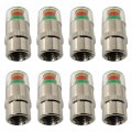 8pcs Set Car Auto Tire Chromed Metal 32-36psi Timely Alert Pressure Monitor Valve Stem Cap Sensor Indicator 3 Color