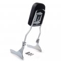 Httmt Mt140-f Motorcycle Chrome Flame Fire Backrest Sissy Bar Pad Compatible With 2005-2009 Suzuk Boulevard C90 1998-2004