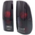 Tail Light Assembly Pair For Ford F 250 1997 1998 1999 Smoke Lens With Black Interior Styleside Halogen Clx M0 Usa 