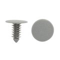 50pcs Plastic Trim Clips Bumper Front Door Rivets Fastener Gray 8mm For Car 
