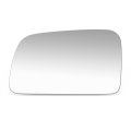 Factory Style Flat Side View Mirror Glass Lens Compatible With Ford Crown Victoria Grand Marquis 1992-1996 Driver Left Silver