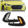 Pair Led Fog Lights For 2016-2018 Hyundai Elantra Sixth Generation Replacement 92207-f2100 92208-f2100 Lamp Light Drl Driver 