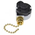 Hqrp Switch 3-speed 4-wire Pull Chain Control Ceiling Fan Compatible With Harbor Breeze Function L-1-2-3 L-2-3 L-1-3 L-1-2