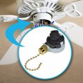 Hqrp Switch 3-speed 4-wire Pull Chain Control Ceiling Fan Compatible With Harbor Breeze Function L-1-2-3 L-2-3 L-1-3 L-1-2