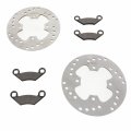 2001 2002 Polaris 325 Magnum 4x4 Front Brakes Pads And Brake Rotors