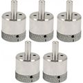 1 Diamond Coated Hole Saws Glass Drill Bit Set 5 Pcs