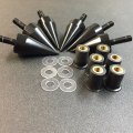 Smt-universal Black Spike Bolts With Mounting Parts For Windscreen Fairings License Plate B0178n611s