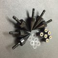 Smt-universal Black Spike Bolts With Mounting Parts For Windscreen Fairings License Plate B0178n611s