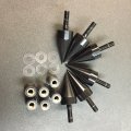 Smt-universal Black Spike Bolts With Mounting Parts For Windscreen Fairings License Plate B0178n611s