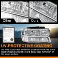 Headlights Assembly Fit Chevy Silverado 1500 2500 Hd 3500 1999-2002 Fit Suburban Tahoe 2000-2006 Bumper Headlamps Clear Lens