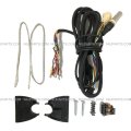 Niuparts Door Mirror Black With Led Turn Signal Strip Driver Side Fit International 4300 4400 7400 7600 8500 8600 Truck