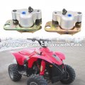 Front Rear Brake Calipers With Pads Replacement For 1998-2004 Polaris Scrambler 400 500 2x4 4x4