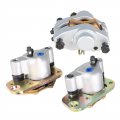 Front Rear Brake Calipers With Pads Replacement For 1998-2004 Polaris Scrambler 400 500 2x4 4x4