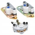 Front Rear Brake Calipers With Pads Replacement For 1998-2004 Polaris Scrambler 400 500 2x4 4x4