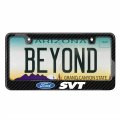 Ipick Image Made For Ford Svt Black Real 3k Carbon Fiber Glossy Finish License Plate Frame