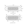 Ultra Thin Spyder 12led Dual Function Rear Light With S S Rim Red Model 76442 For Trucks Trailers Rvs And Atvs Waterproof