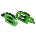 Rzmmotor Cnc Aluminum Dirt Bike Green Footpegs Pedals Footrest Fit For Kawasaki Suzuki Kx250 Kx250f Kx450f Klx450 Rmz250 Rm250