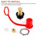 Knoweasy 250a Battery Charging Post Kit 3 8 Inches Stud Remote Jumper Terminals With Waterproof Cover V-0 Fire Rating For Auto