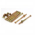 M6x100mm 62mm Long Thread Hex Key Drive Socket Bolt W Barrel Nut 10 Set 