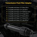 Transmission Fluid Filler Adapter For Nissan Cvt Leaf 2014 And Newer Aluminum Alloy Fill Tool M12 X 1 25mm Thread Blue-8195-4