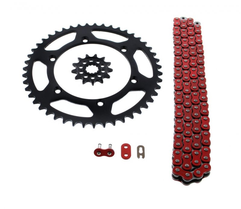 Red Chain And Sprocket Kit 13 47 114l For Kawasaki Klx450r 2008 To 2014 Kx450f 2006 Steel Front Rear Sprockets With Non O Ring