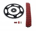 Red Chain And Sprocket Kit 13 47 114l For Kawasaki Klx450r 2008 To 2014 Kx450f 2006 Steel Front Rear Sprockets With Non O Ring