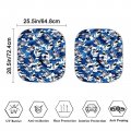 Drydeepin Underwater Sea Shark Print 2 Piece Car Windshield Sun Shade For Front Windowshades Protection Automotive Sun Shield