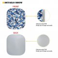 Drydeepin Underwater Sea Shark Print 2 Piece Car Windshield Sun Shade For Front Windowshades Protection Automotive Sun Shield