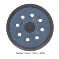 5 Inch Backing Plate Pad 8 Hole Pattern Dustless Low Profile Vented Edge Dual Action Random Orbital Sanding Sander Polisher