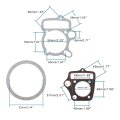 52 4mm Complete Big Bore Cylinder Top End Gasket Kit Replacement For 4 Stroke 110cc Engine Atv Quad Go Kart Dirt Bike