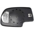 Passenger Side Mirror Glass For Gmc Sierra 1500 2500 3500 1999 To 2006 Heated Convex With Backing Plate Replaces 88986363 