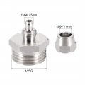 Uxcell Flared Tube Fitting Union G1 2 X 6mm Od Reusable Hydraulic Straight Hose End Male Fittings 2pcs