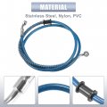 Motoforti 51 18 Length 10mm Id Motorcycle Hydraulic Brake Line Oil Hose Pipe Stainless Steel Braided Cable For Atv Motocross