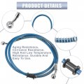 Motoforti 51 18 Length 10mm Id Motorcycle Hydraulic Brake Line Oil Hose Pipe Stainless Steel Braided Cable For Atv Motocross