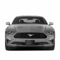 Ipick Image Made For Ford Mustang 5 0 3d Dark Gray Logo On Black Carbon Fiber Pattern Stainless Steel License Plate