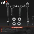 A-premium Set Of 4 Front Inner Outer Tie Rod End Kit Compatible With Chevrolet Silverado 1500 2000-2006 2500 Hd 2001-2006 Gmc