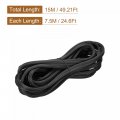 Uxcell Screen Spline 15m 49 21ft Rubber Sealing Strip Window Retainer 6 5mm Od Black 2 In 1 Combine Type